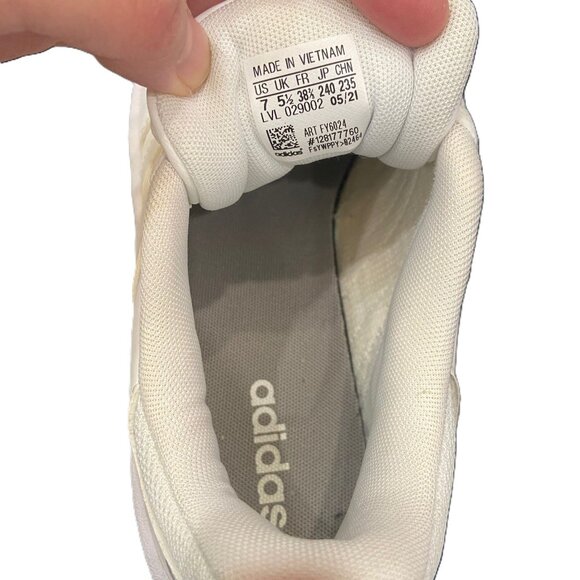 Adidas White Lace-Up Sneakers - Picture 6 of 6